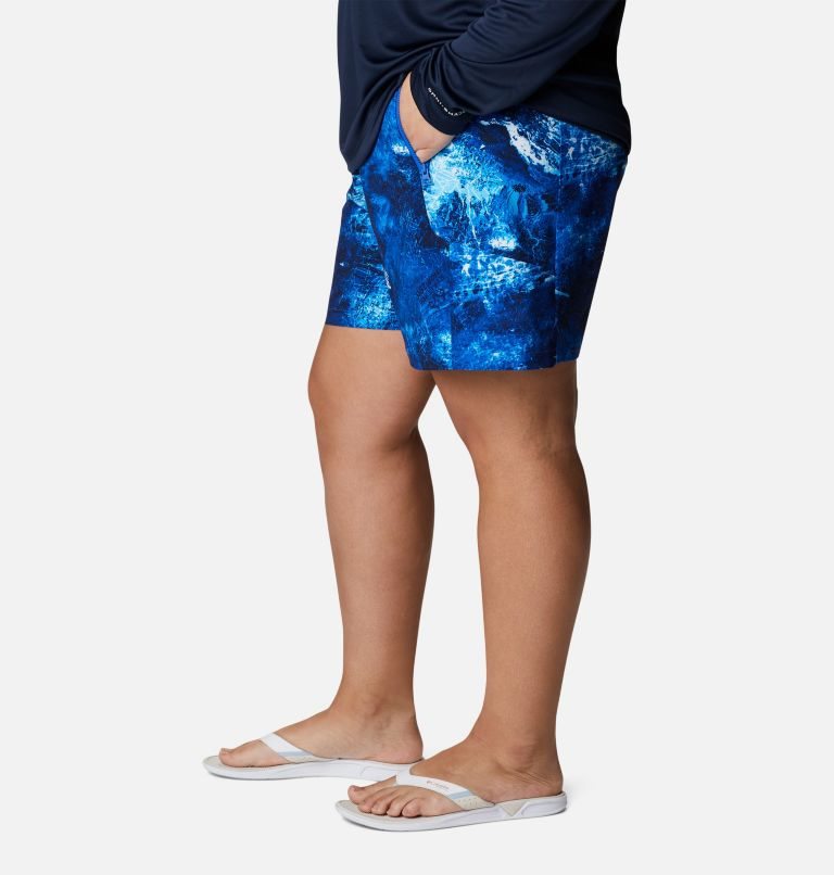 Women's Columbia PFG Tidal II Shorts Blue | Plus Size CA-A64L5